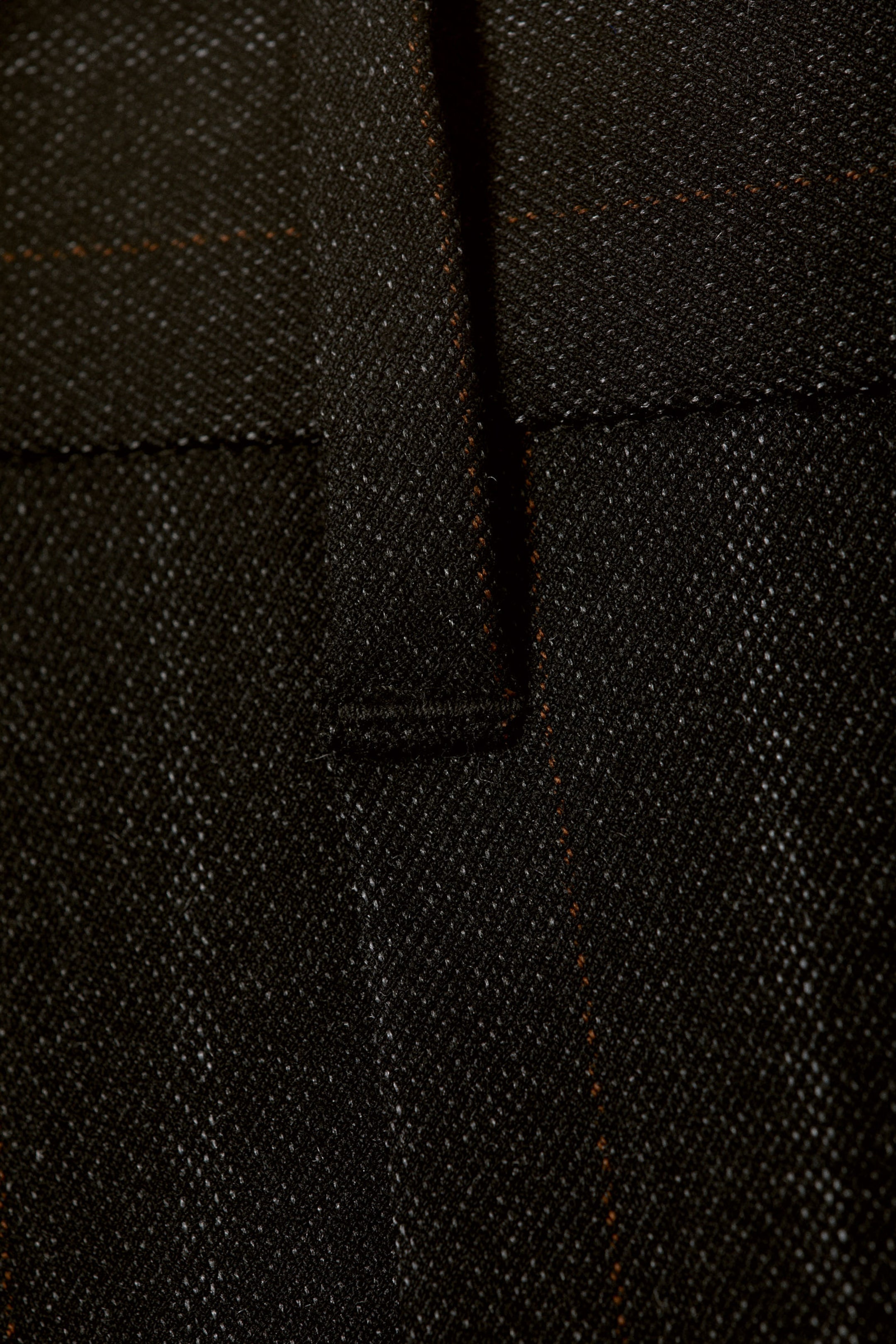 Dark Grey Pinstripe - Uno Loose Suit Trousers - 1