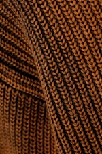 Washed Dark Red - Regular Heavy Knit Sweater - 1