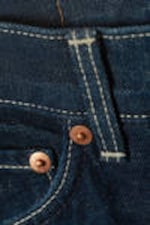 Blue Rinse - Dark Blue - Rail Mid Rise Loose Wide Leg Jeans - 6
