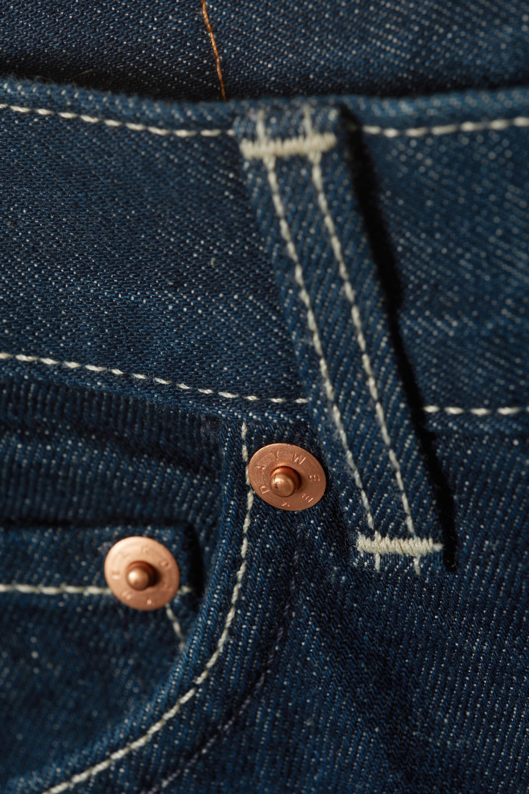 Blue Rinse - Dark Blue - Rail Mid Rise Loose Wide Leg Jeans - 6