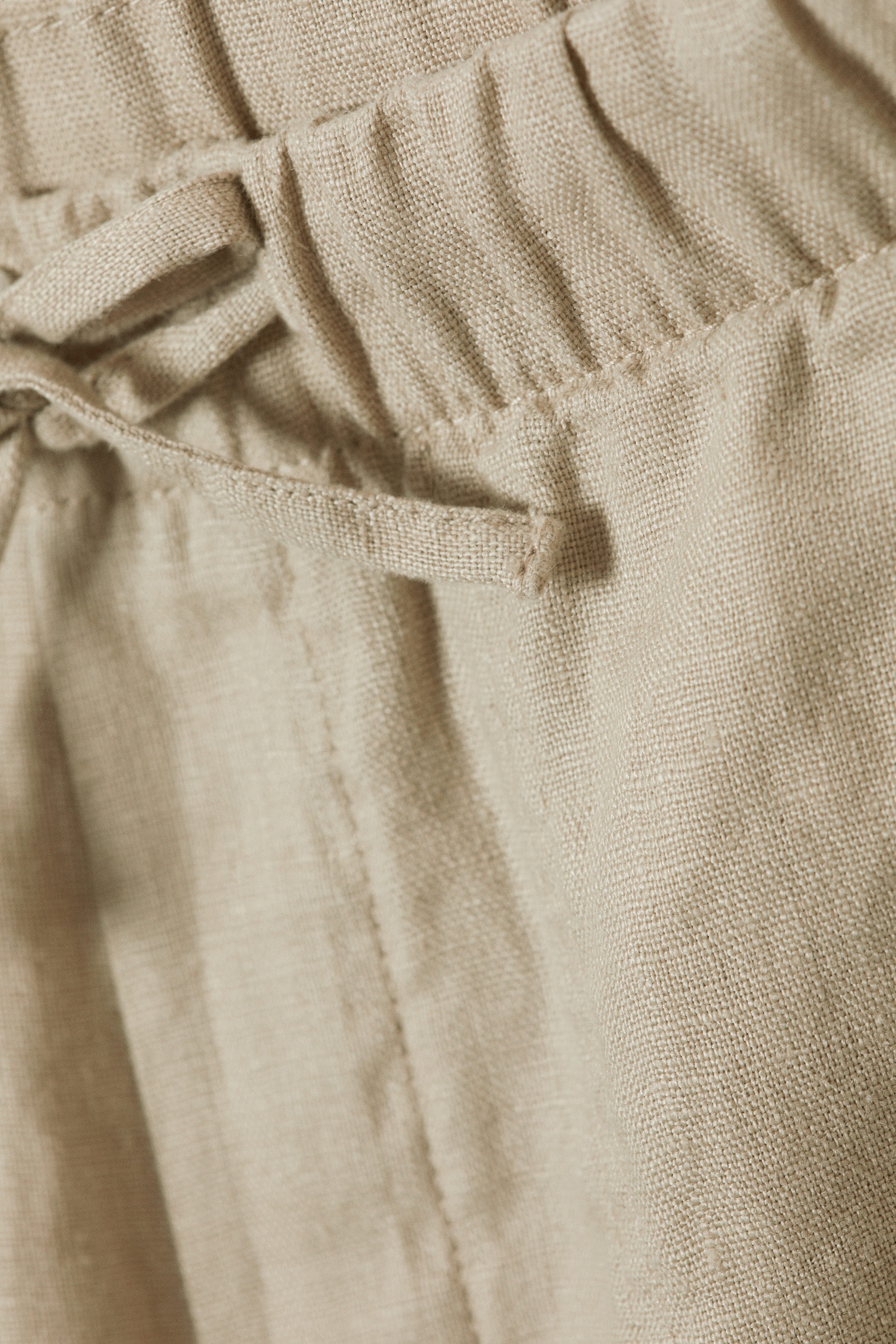 Ecru - Relaxed Linen Trousers - 1