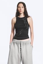 Dark Grey - Studded tank top - 0