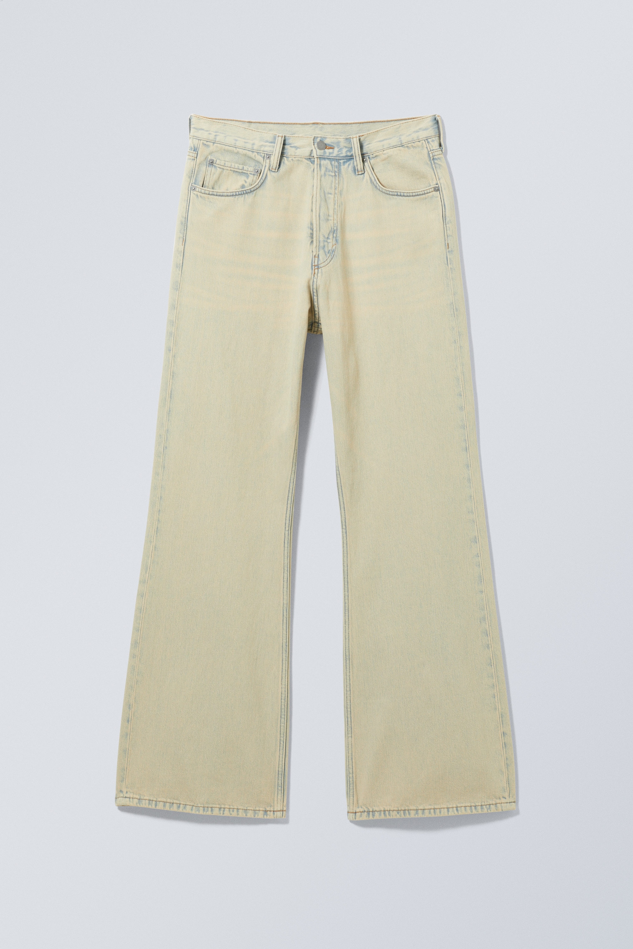 time bleached bootcut jeans - Sunbleached | Weekday GB