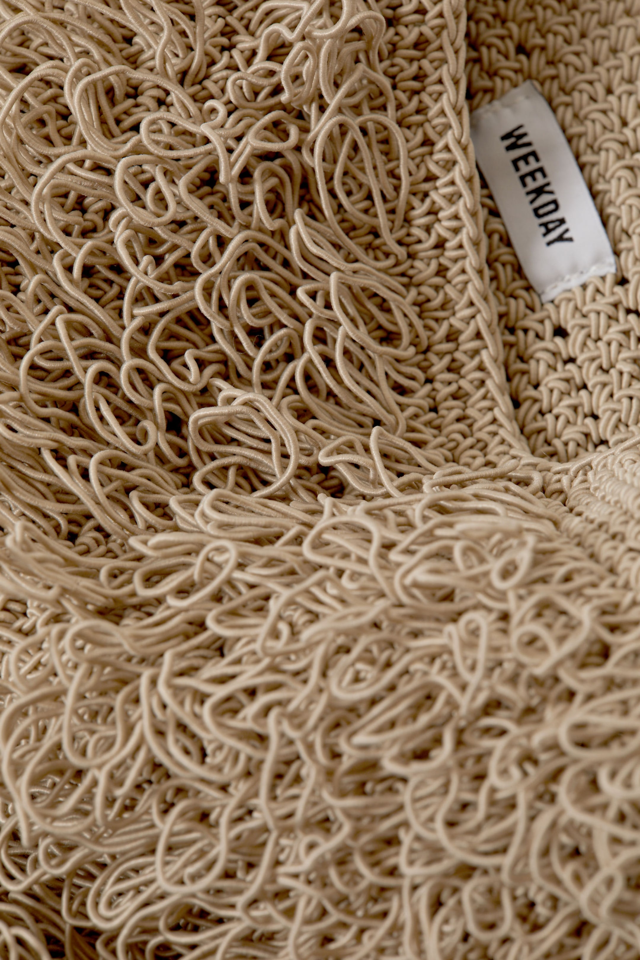 Beige - Kleine Loop-Handtasche - 2