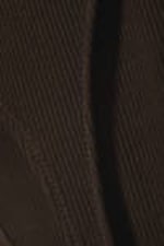 Dark Brown - Stella Ribbed Scoop-Neck Bodysuit - 2