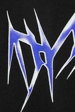 Schwarz - "Wired" - Entspanntes T-Shirt mit Grafikdruck - 1