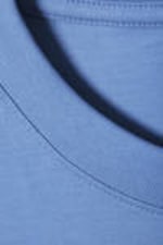 Blau - Kurzes, schweres Boxy-T-Shirt - 2