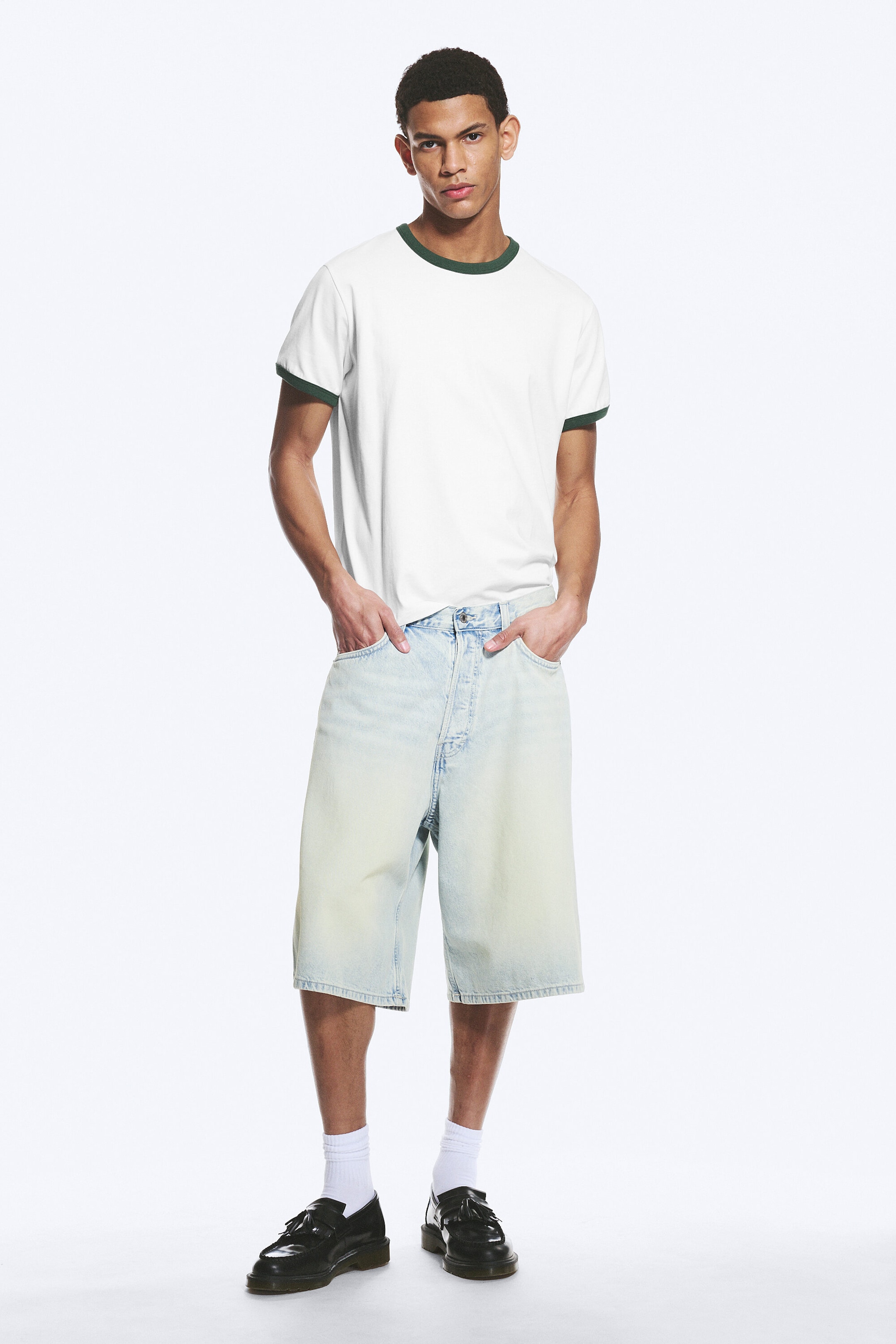 Citizen Blue - Bleu clair - Short en jean ample taille mi-haute Astro - 1