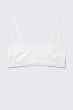 White - Scooped Soft Cotton Bra - 3