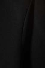 Schwarz - Langärmeliges Minikleid - 1