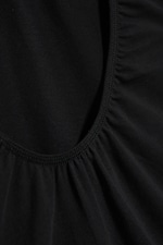 Black - Open back mini T-shirt - 5