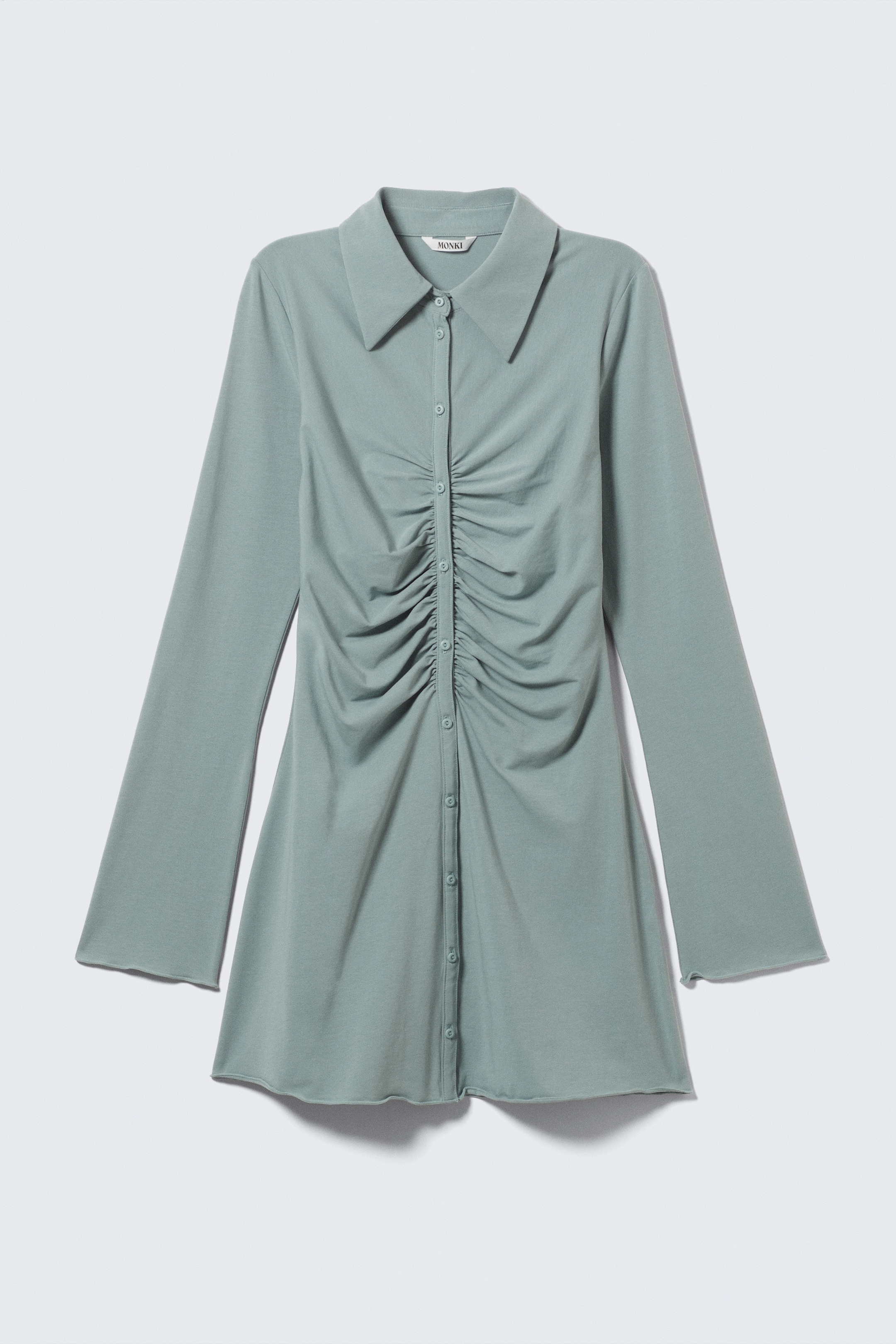 Visa större bild: Långärmad klänning - Dusty Blue - Gråblå - DAM | H&M SE 5