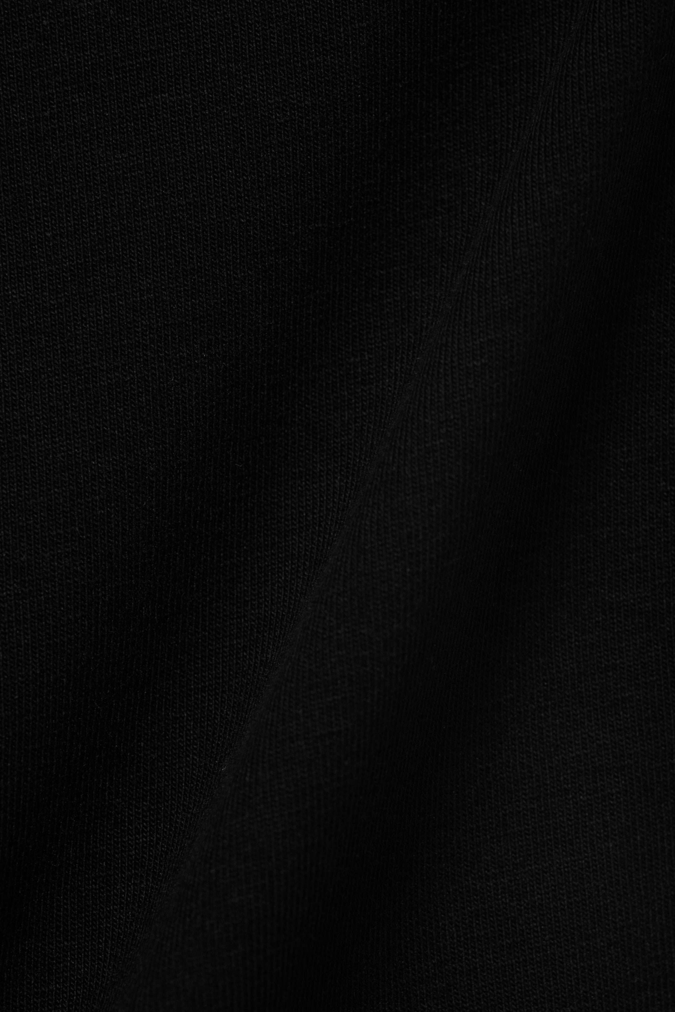 Schwarz - Schmal geschnittenes Neckholder-Top aus Baumwolle - 4