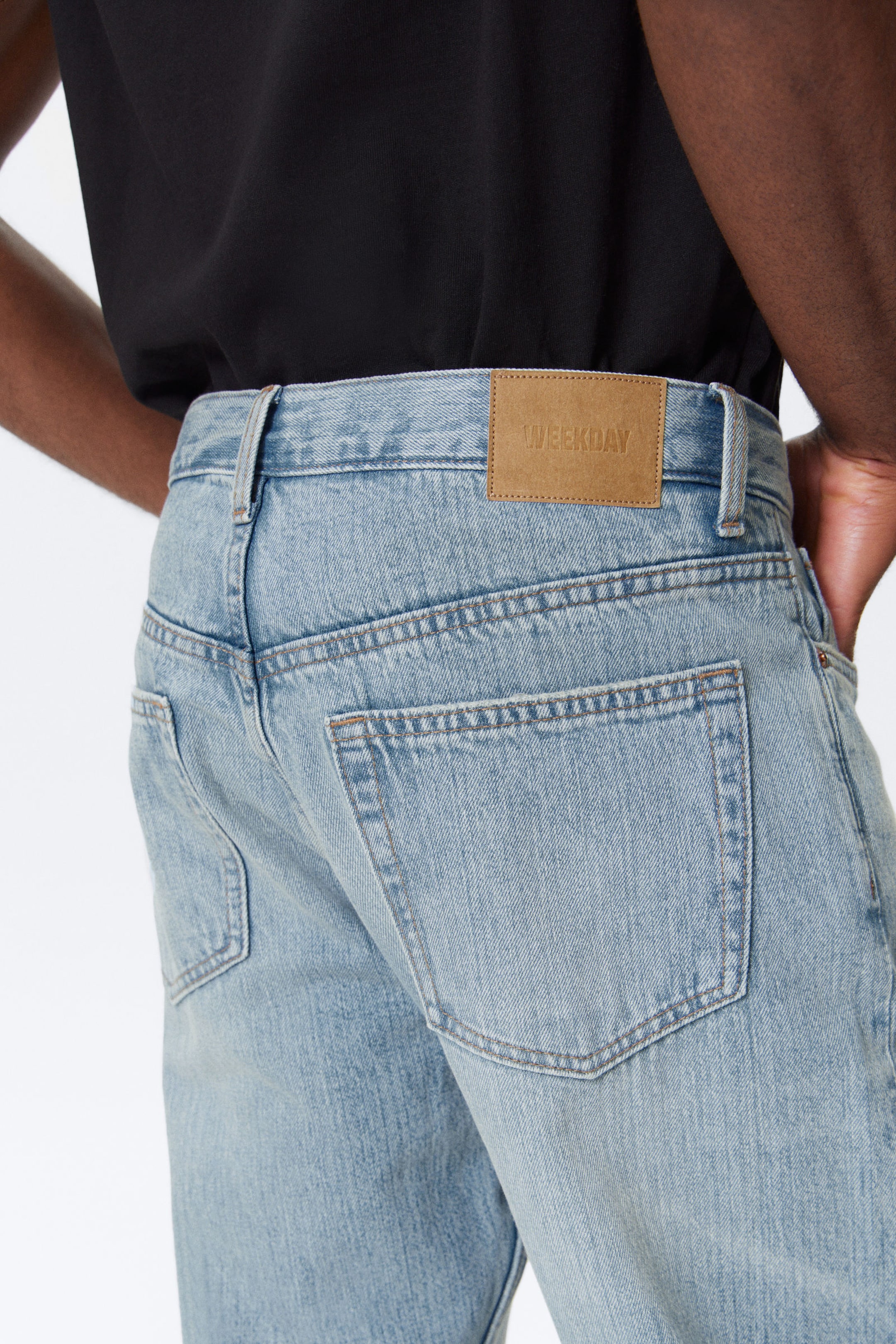 Aeon Blue - Ljusblå - Space Relaxed Straight Leg Jeans - 4