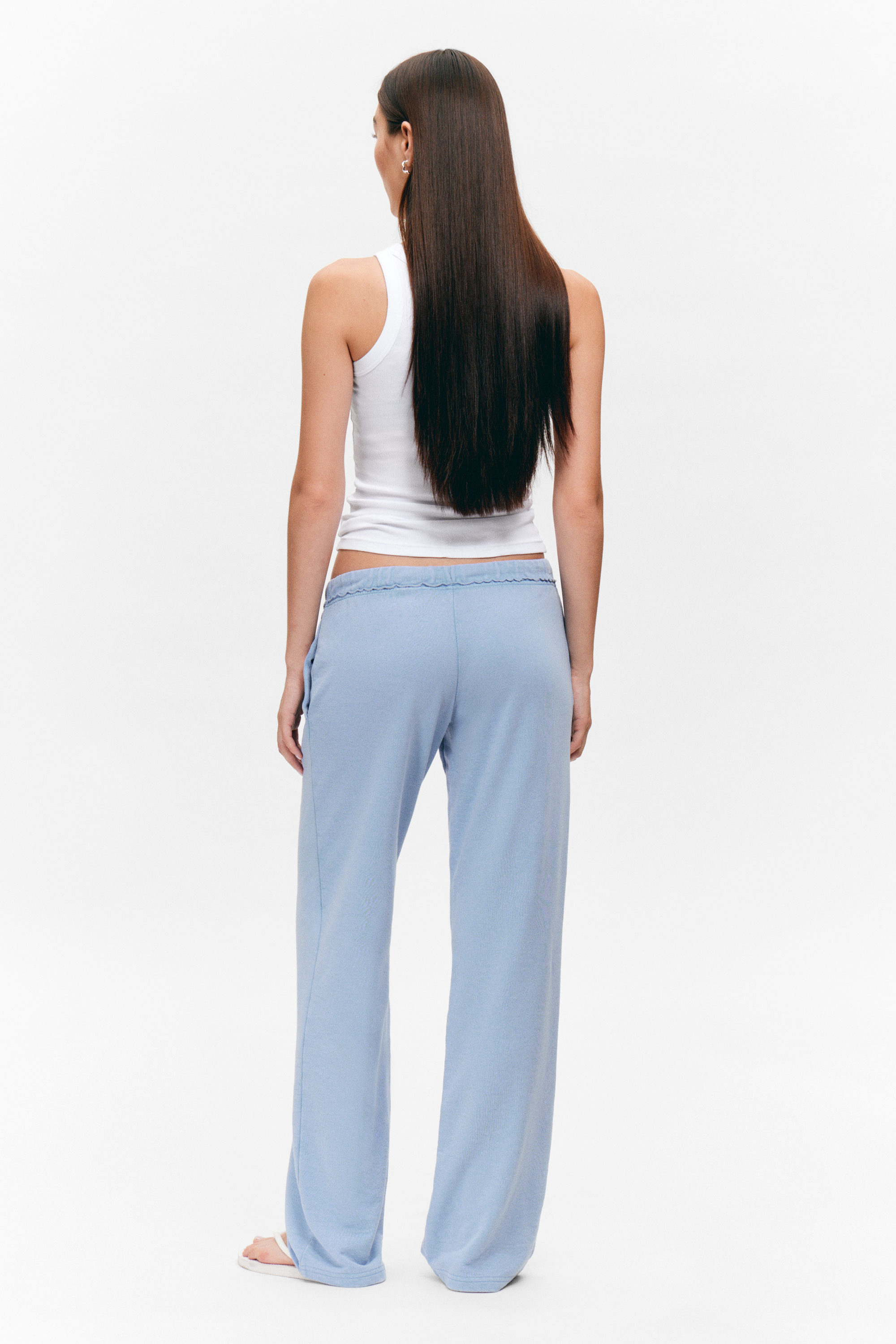 Poederblauw - Zachte badstof pyjamabroek - 5