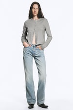 Seventeen Blue – middels blå - Moon normal bootcut-jeans med mellomhøyt liv - 0