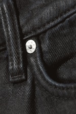 Black Coated - Eta Flare Jeans - 1