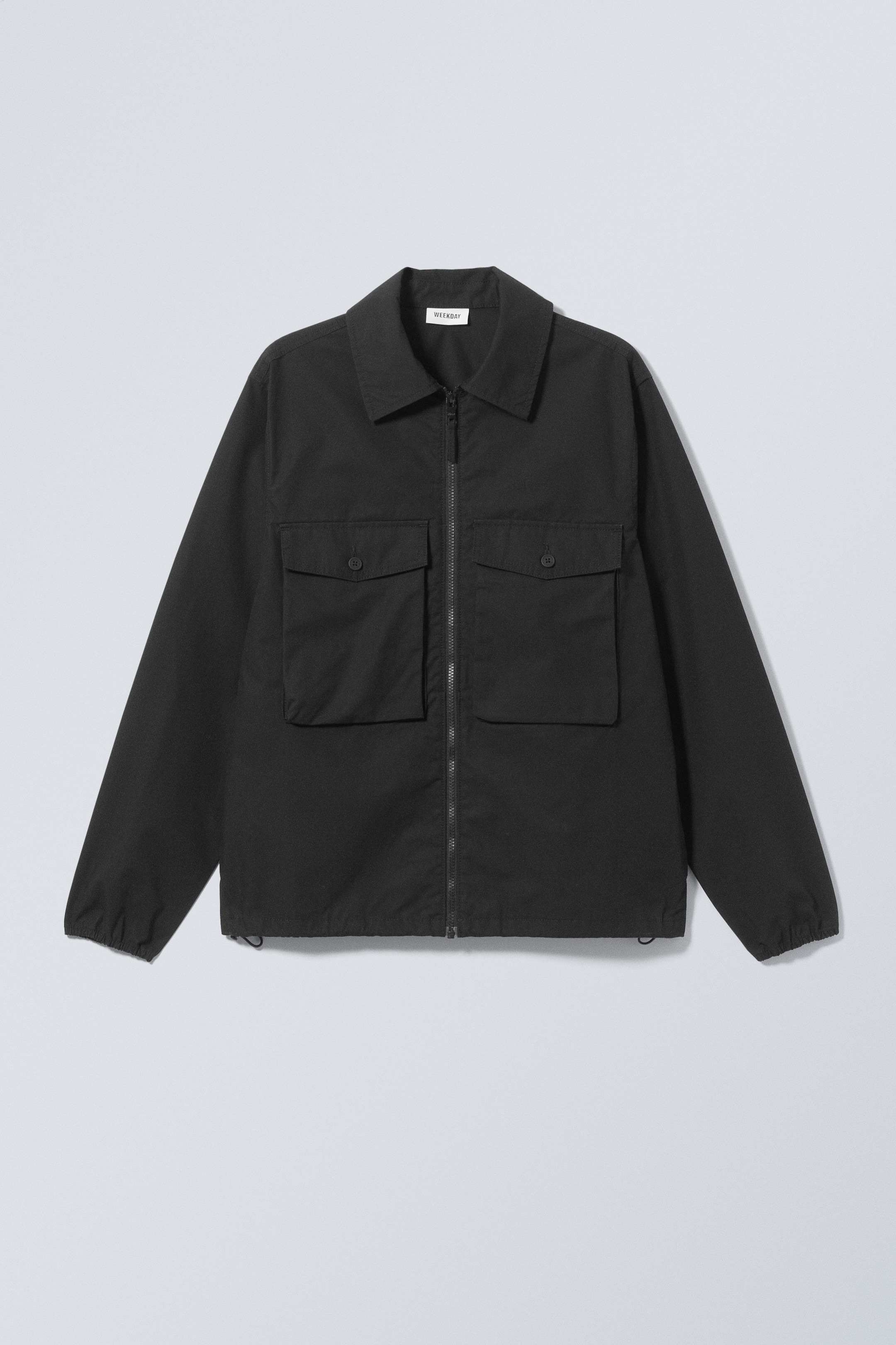 Black - Frank Cargo Pocket Jacket - 0