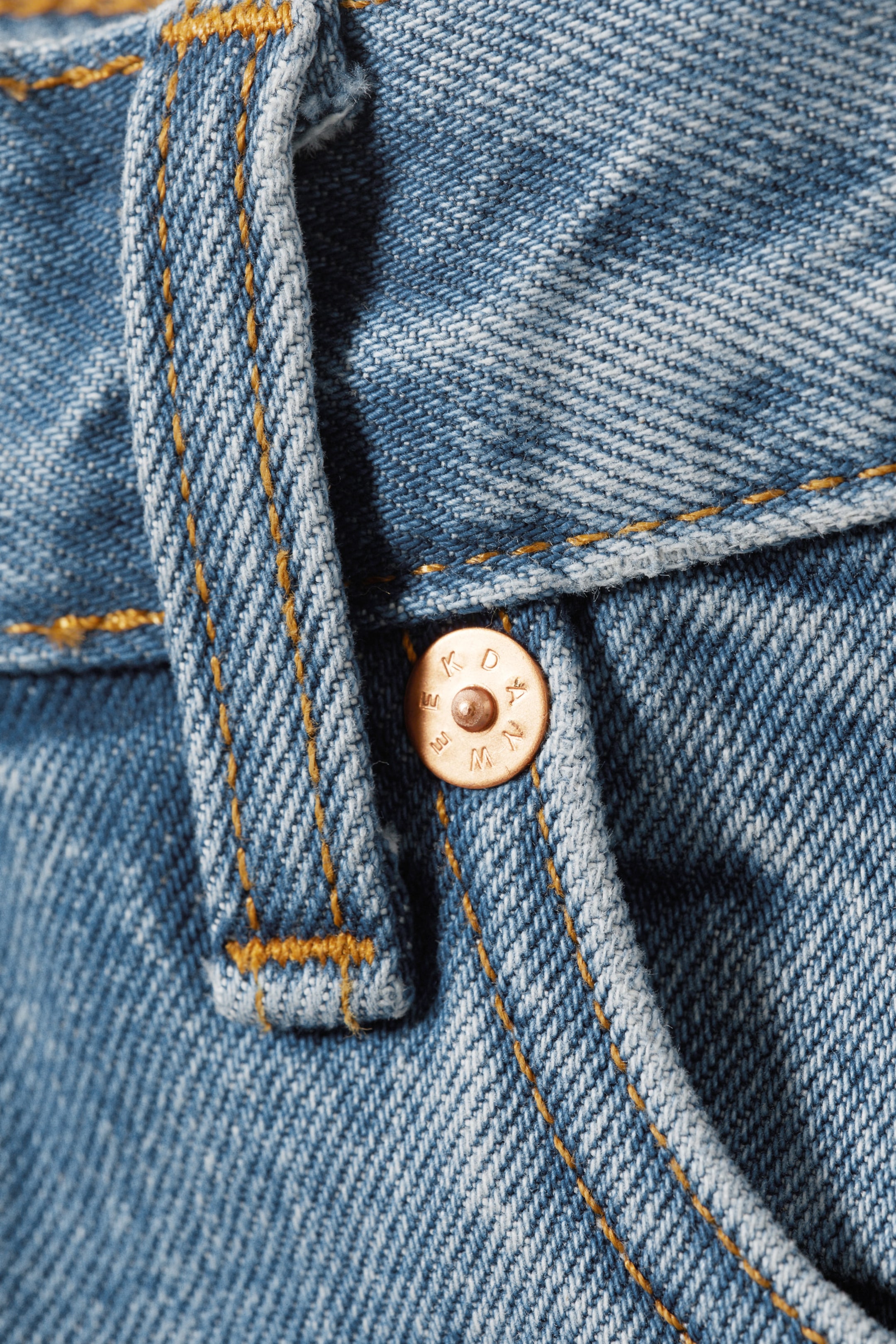 90s Blue - Medium Blue - Klean Mid Rise Regular Straight Jeans - 1