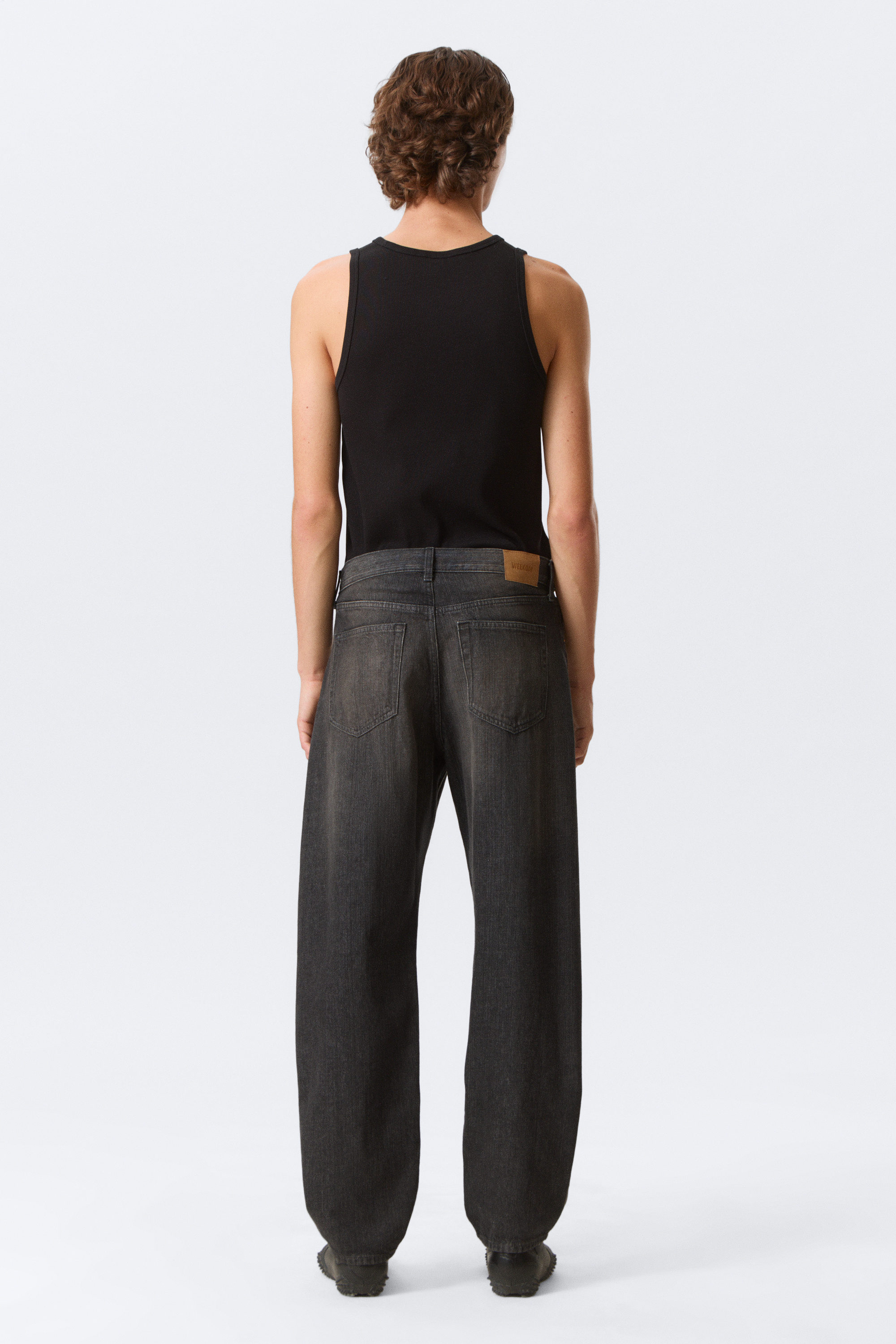 Chelsea Black - Noir - Jean unisexe à jambes larges et taille mi-haute Nebula - 6