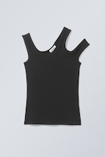 Schwarz - Asymmetrisches Oberteil Zari - 0