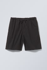 Schwarz - Lockere Fallschirm-Shorts - 0
