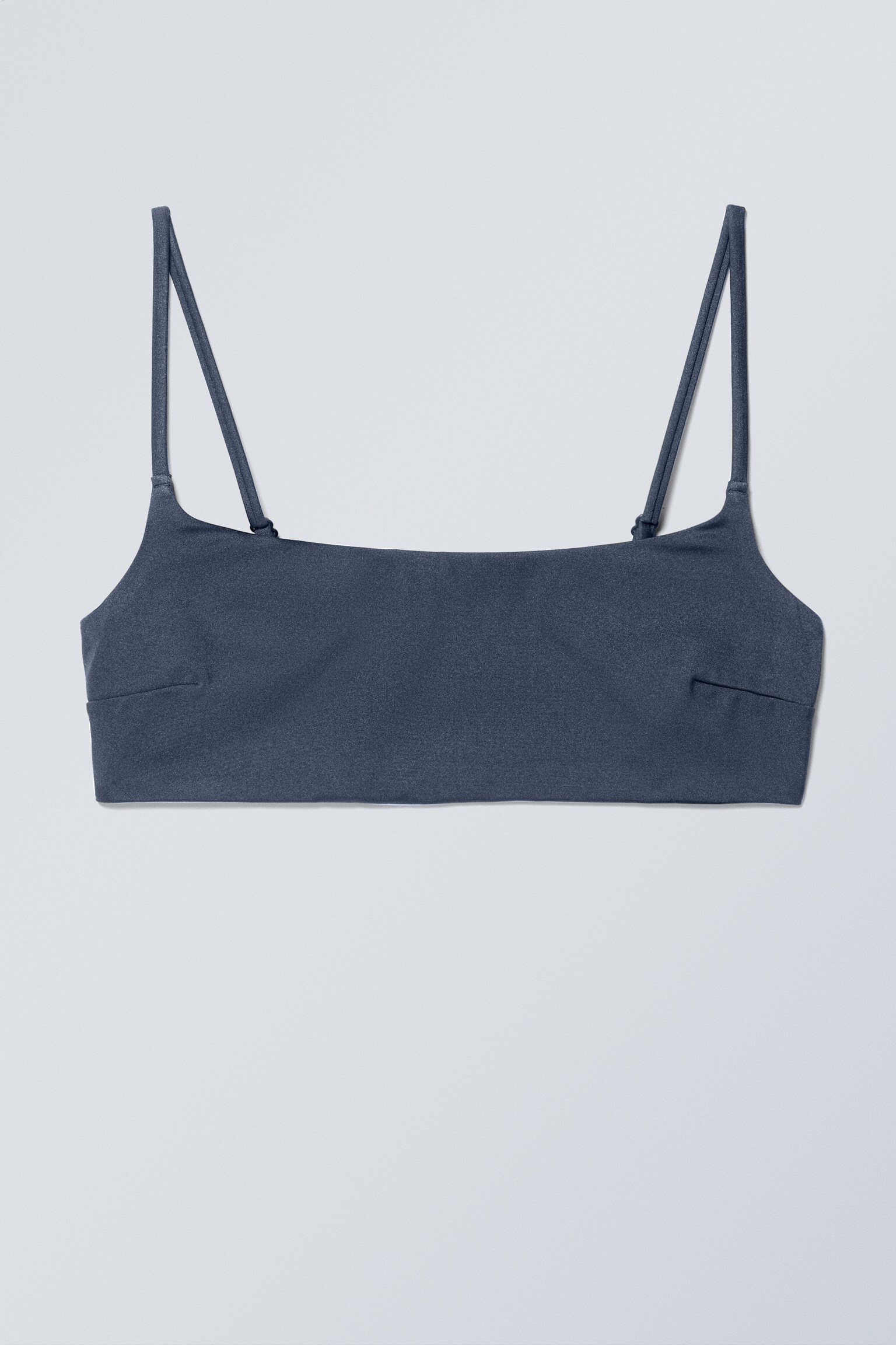 Scoop Neck Bikini Top - Dark Blue