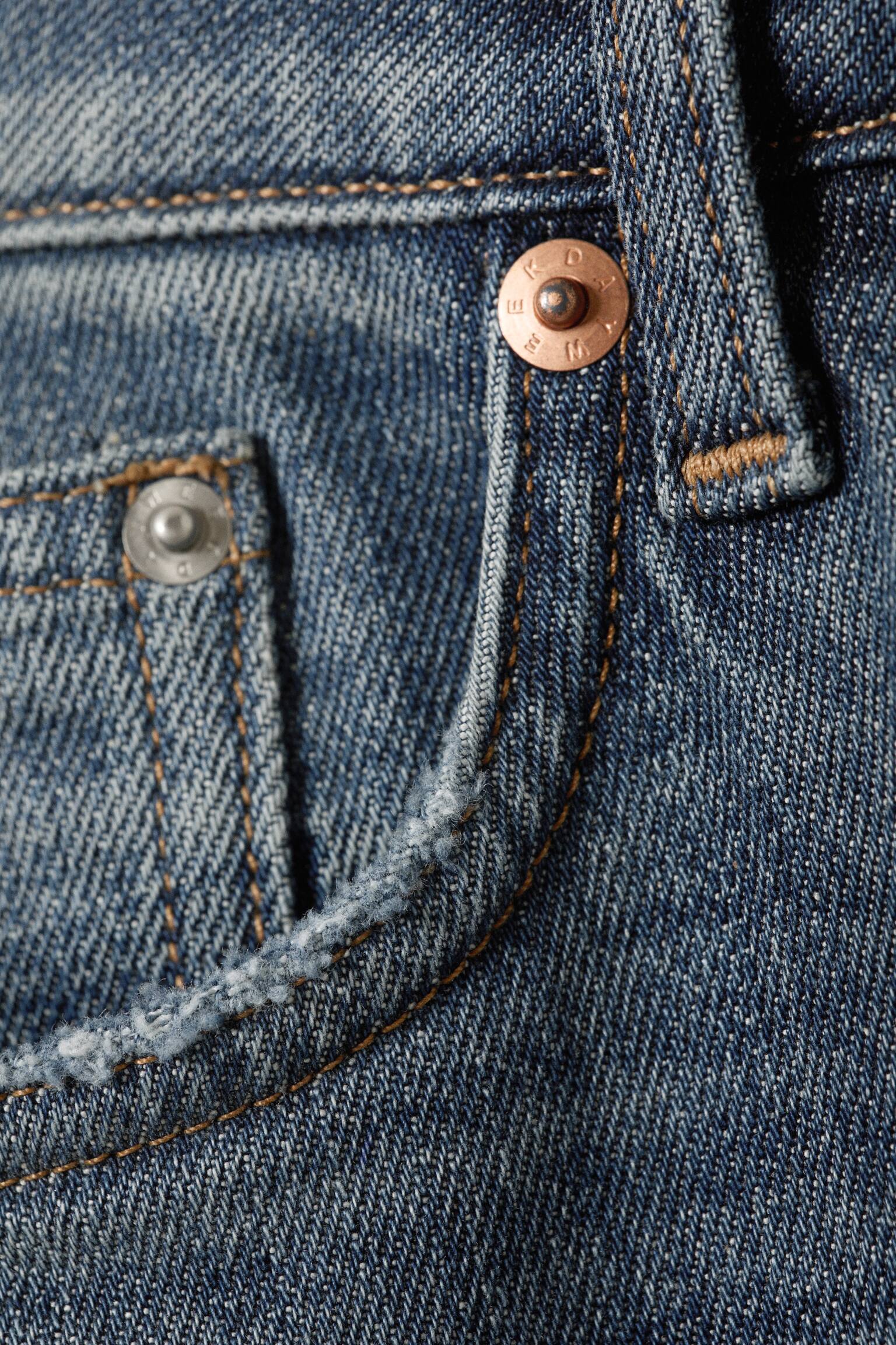 Дънки Neptune с ниска талия и прав крачол - Blue Hymn - Средно синьо/Black Rinse - Черно - 5