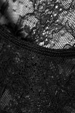 Svart - Tea Scooped Lace Longsleeve - 1