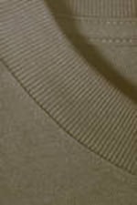 Dusty Khaki Green - Relaxed Fit Short-Sleeved Cotton T-shirt - 4