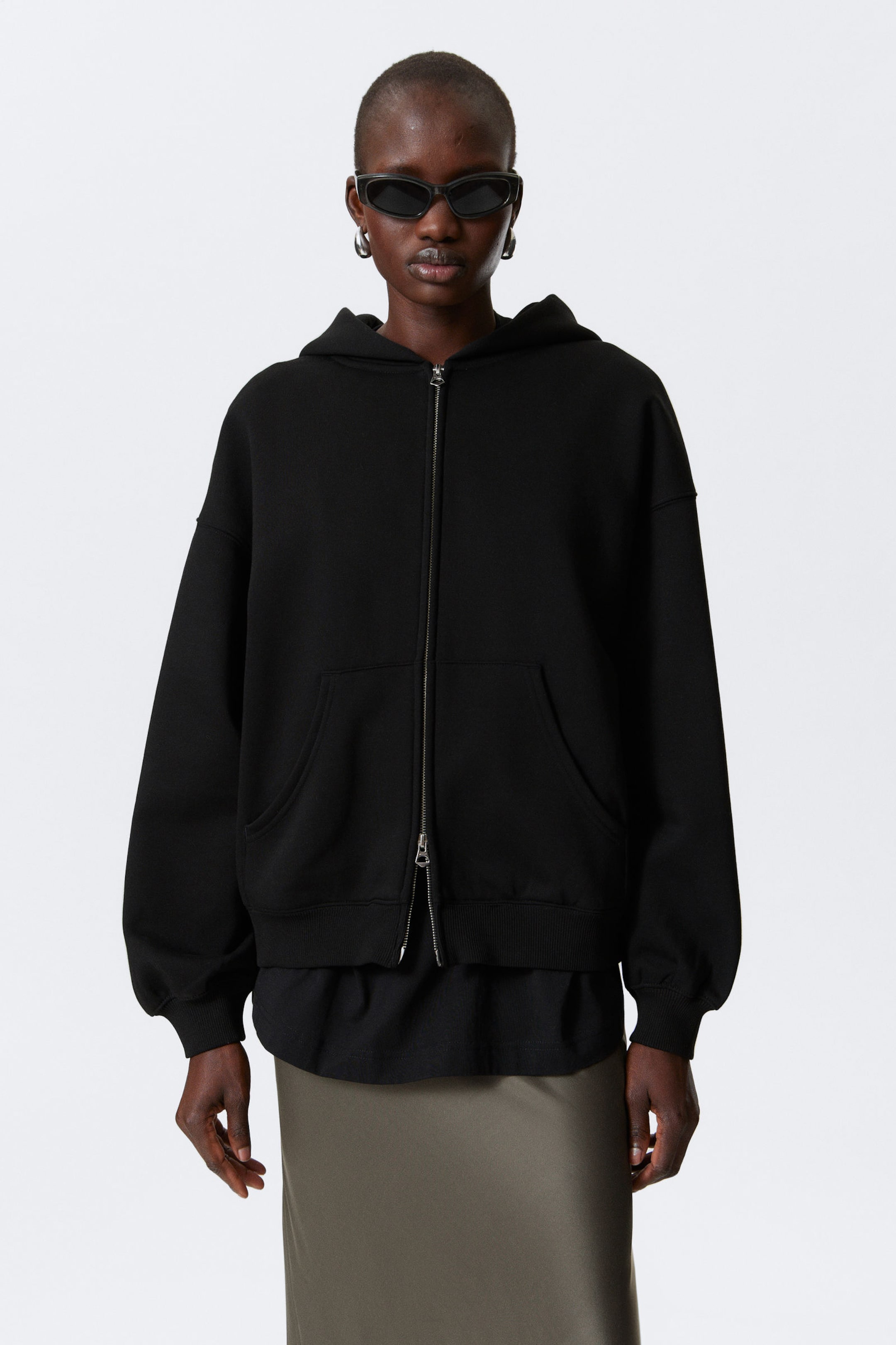 #272627 - Oversized-Hoodie mit Reißverschluss - 1