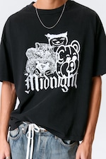 Svart - Midnight - En boxig, grafisk t-shirt med tryck - 2
