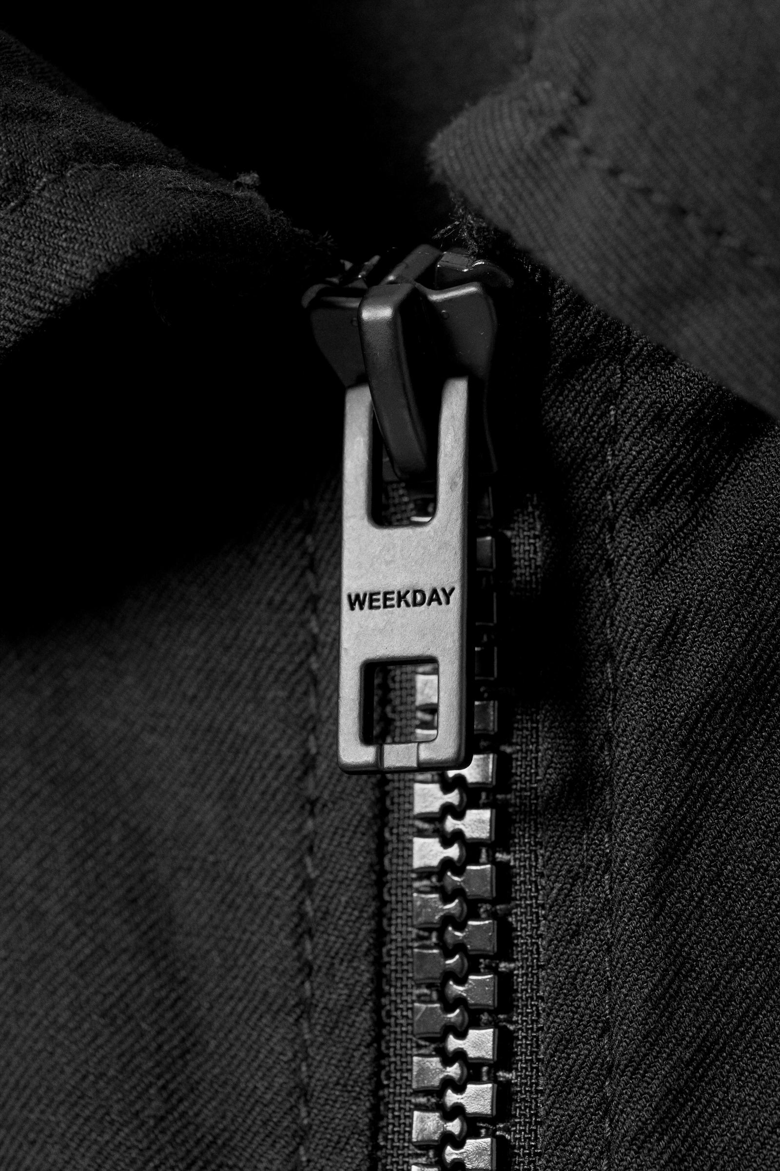 regular linen blend jacket - Black | Weekday WW