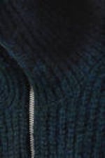 Dunkles Marineblau - Strickjacke mit Reißverschluss Bea - 1