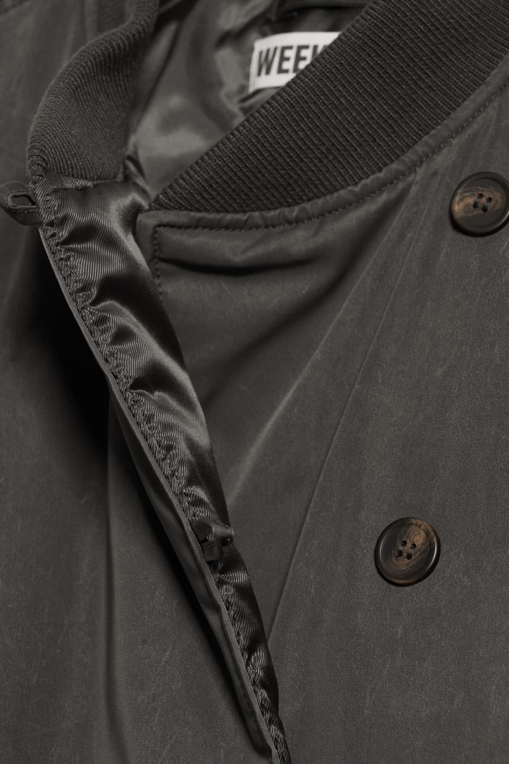 Dunkelgrau - Oversized Bomberjacke - 7