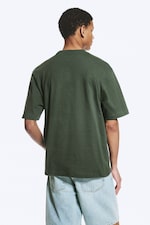 Dunkelgrün - Locker geschnittenes T-Shirt - 2