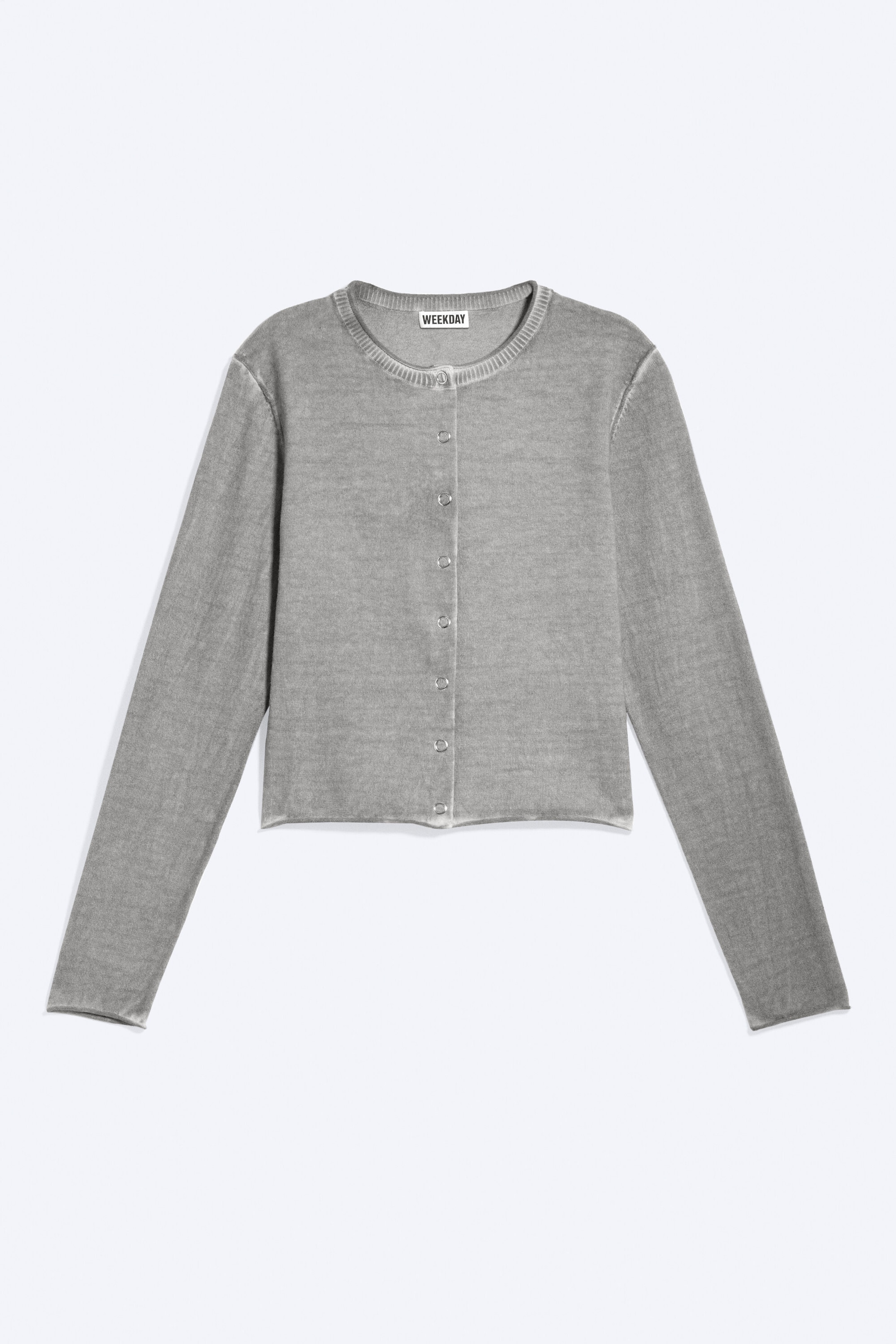 Gris délavé - Cardigan ajusté - 4