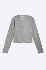 Gris délavé - Cardigan ajusté - 4