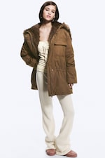 Brown - Fur-Trimmed Cotton Canvas Parka - 0