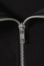 Schwarz - Tubetop Crue mit Reißverschluss - 1