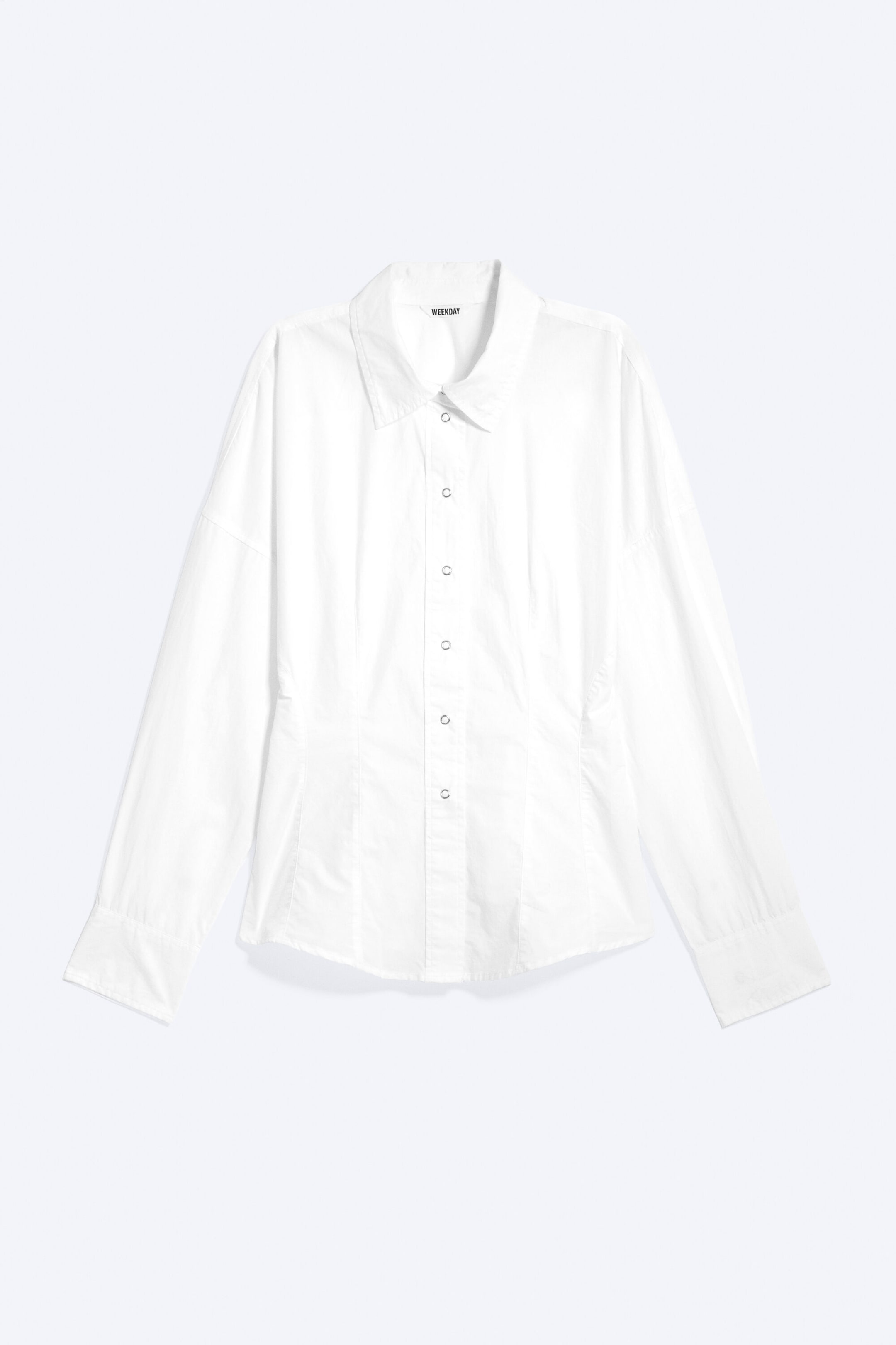 White - Waisted A-Line Shirt - 3