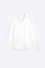 White - Waisted A-Line Shirt - 3