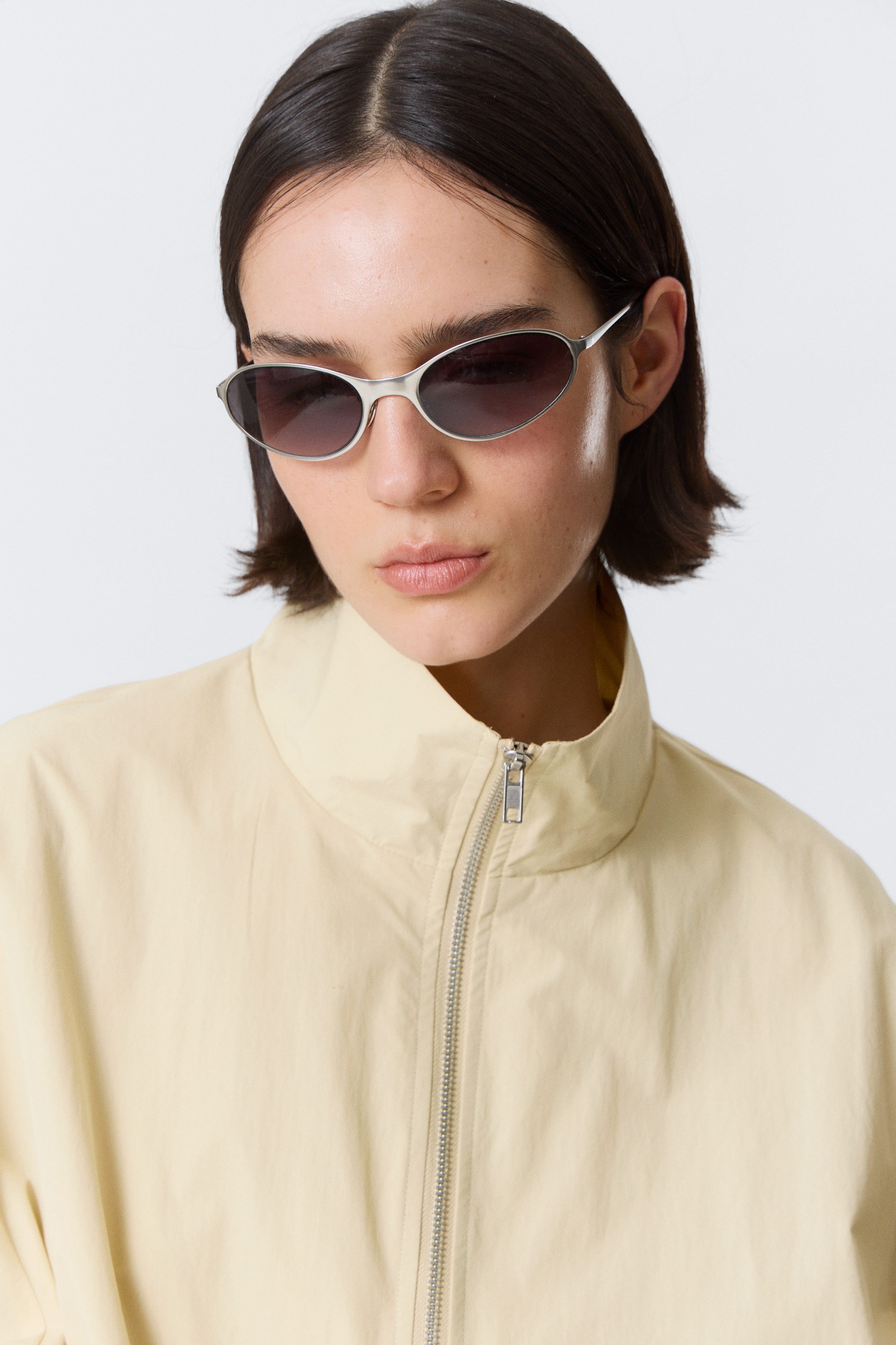 Light Dusty Beige - HANNE H OVERSIZED TRACK JACKET - 2