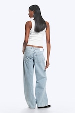 Dream Blue - Light Blue - Imoo Low Rise Loose Wide Jeans - 3