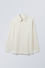 Roomwit - Oversized overhemdblouse - 0