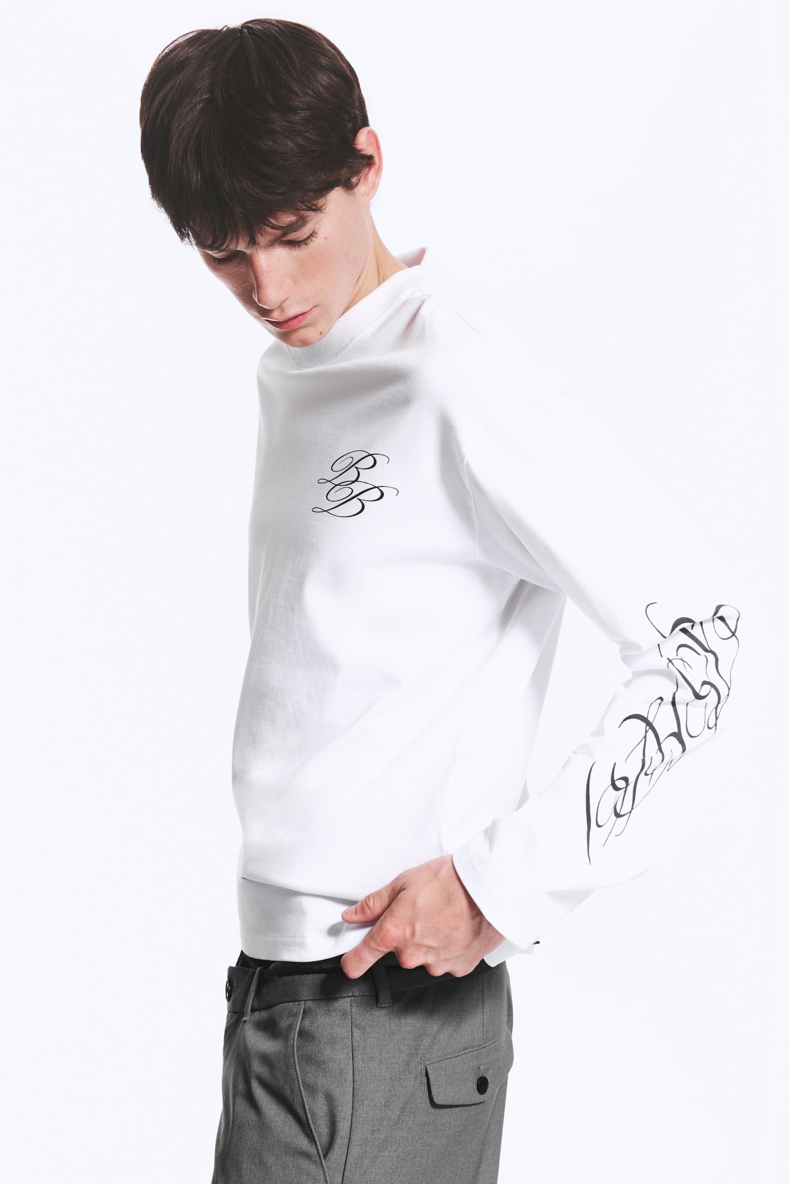 Great Boxy Graphic Long Sleeve T-shirt - Alb - Ritmuri Frânte/Alb - Spray Strălucitor/Dark Mole - Psychedelia/Negru - Riftborn/Mole închis - Mix de logo-uri - 1