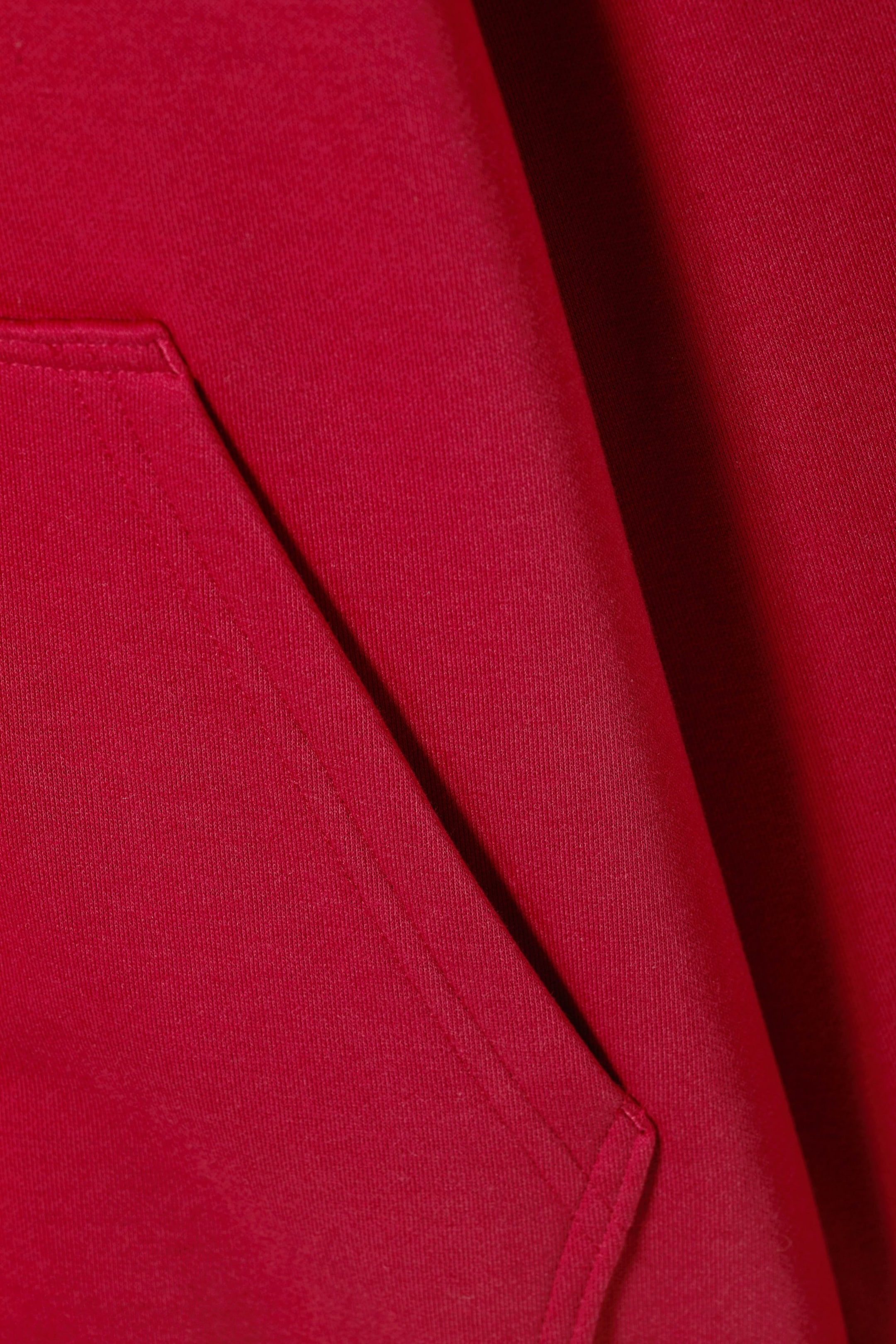 Red - Oversized Midweight Hoodie - 1