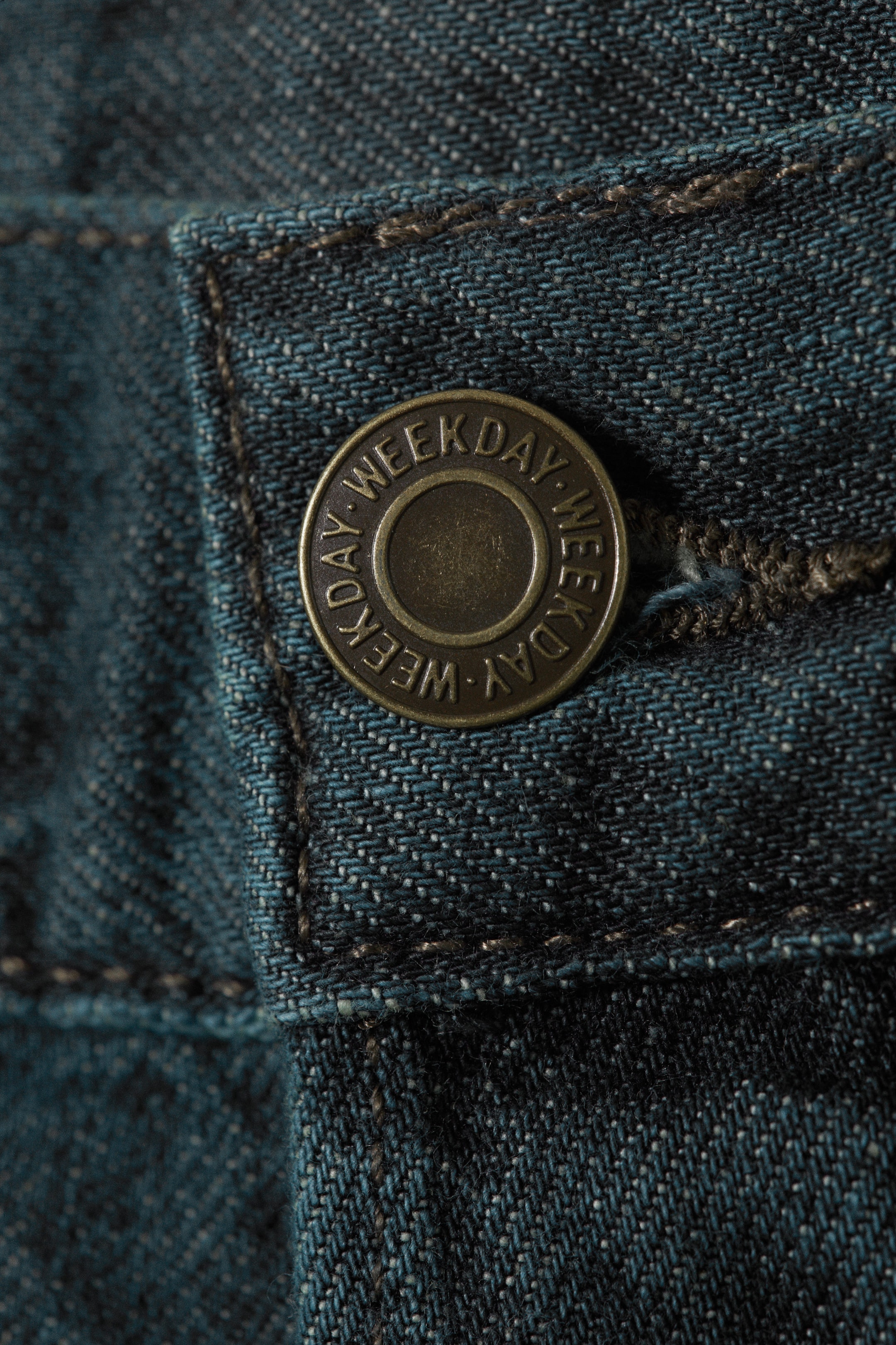 Lake Blue - Mittelblau - Astro Mid Waist Loose Baggy Denim Shorts - 2