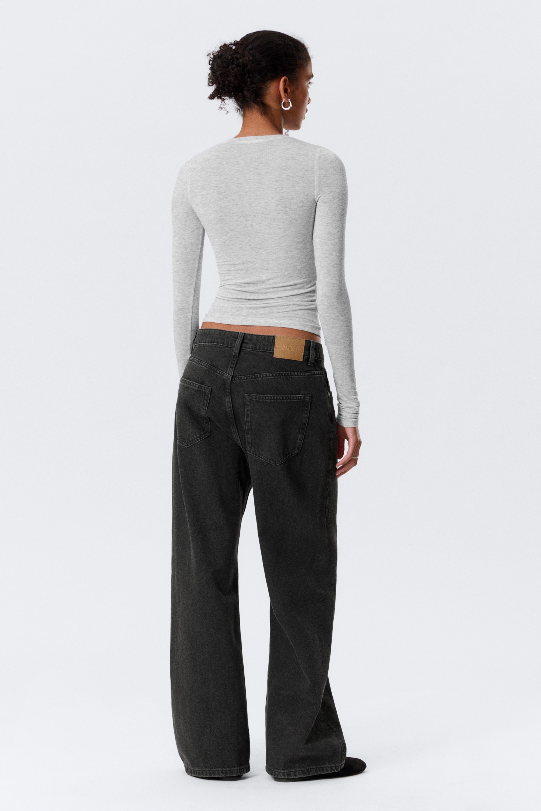 Tuned Black – Noir - Missy Low Rise Loose Straight Leg Jeans - 4