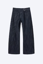 Blue Rinse - Dark Blue - LOW RISE LOOSE WRAP-AROUND JEANS - 4
